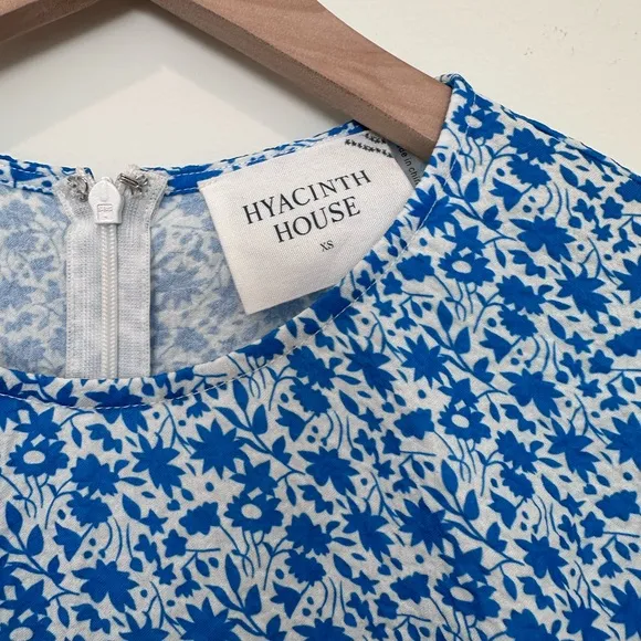 TUCKERNUCK HYACINTH HOUSE Blue Floral Dallas Mini Dress