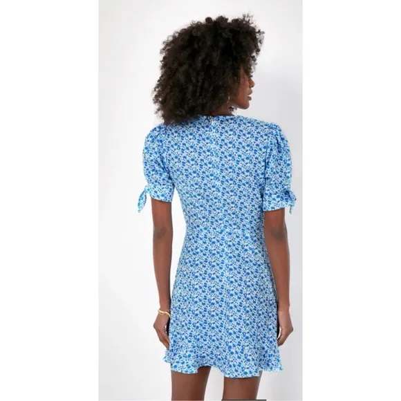 TUCKERNUCK HYACINTH HOUSE Blue Floral Dallas Mini Dress