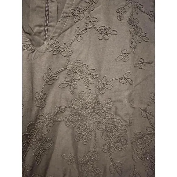Tuckernuck Hyacinth House Brown Becca Bell-Sleeved Mini Dress NWT Small S