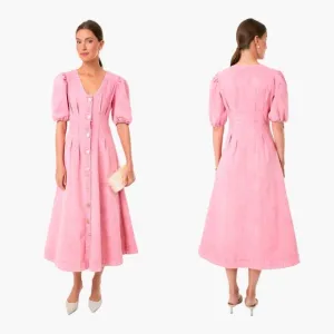 Tuckernuck Hyacinth House Pink Denim Madeline Mini Dress Size XXL