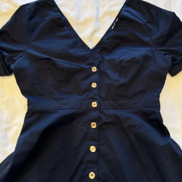 Tuckernuck Kate navy maxi dress