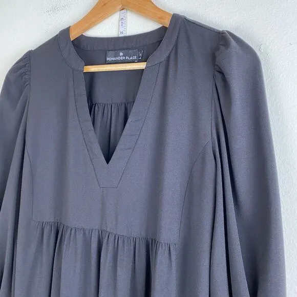 Tuckernuck Kenzo Dress Size S Black Crepe Classic Preppy Party Pomander Place