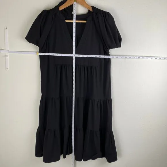 Tuckernuck Kenzo Dress Size S Black Crepe Classic Preppy Party Pomander Place