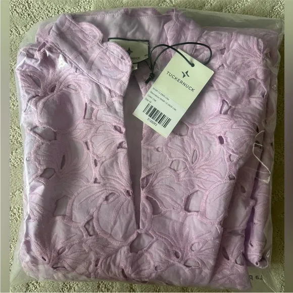 Tuckernuck Lilac Floral Lace Clarice Dress. M. NWT.