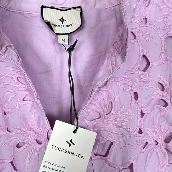 TUCKERNUCK Lilac Floral Lace Clarice Dress MEDIUM