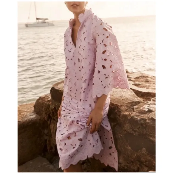 TUCKERNUCK Lilac Floral Lace Clarice Dress MEDIUM