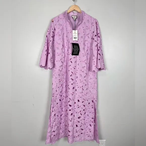 TUCKERNUCK Lilac Floral Lace Clarice Dress MEDIUM