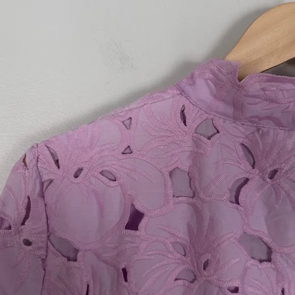 TUCKERNUCK Lilac Floral Lace Clarice Dress MEDIUM