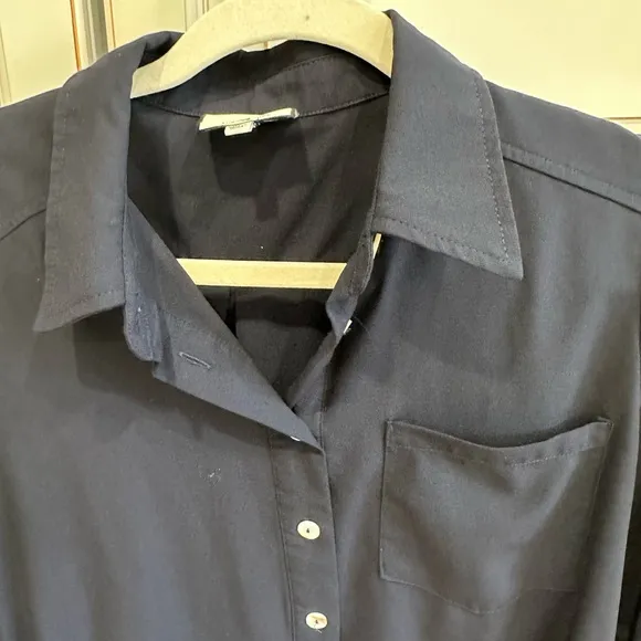 TUCKERNUCK Navy Crepe Callahan Shirt Dress
