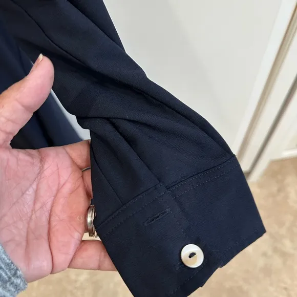 TUCKERNUCK Navy Crepe Callahan Shirt Dress