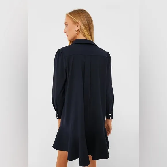 TUCKERNUCK Navy Crepe Callahan Shirt Dress