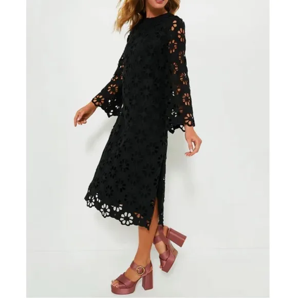 TUCKERNUCK Noir Eyelet Hutton Dress