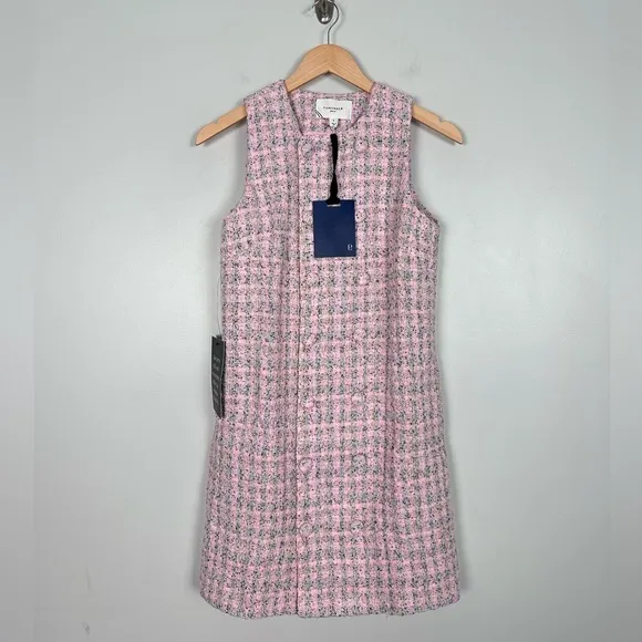 TUCKERNUCK Peony Tweed Bianca Dress SMALL