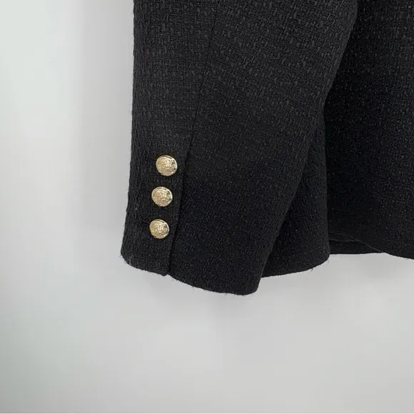 Tuckernuck Pomander Place Black Tweed Jennings Jacket Size XXXL