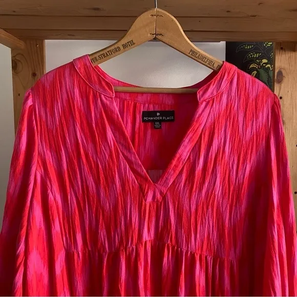 Tuckernuck Pomander Place Hot Pink Ikat Kenzo Dress