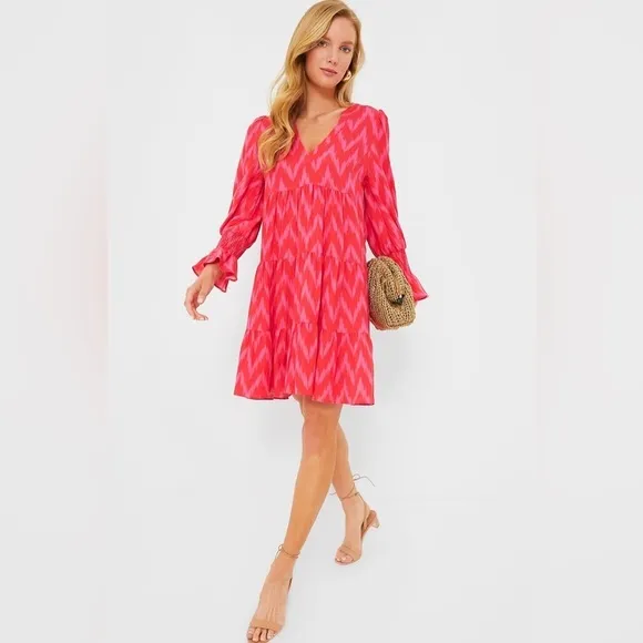 Tuckernuck Pomander Place Hot Pink Ikat Kenzo Dress
