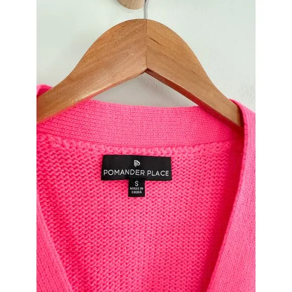 Tuckernuck | Pomander Place | Hot Pink Slone Cardigan | Sz XS