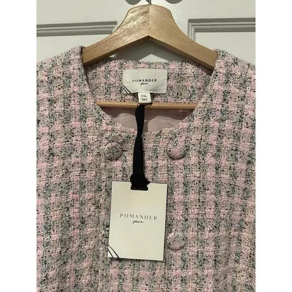 Tuckernuck Pomander Place Peony Tweed Bianca Dress NWT XXL 2XL