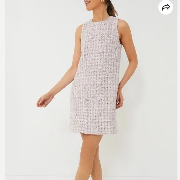 Tuckernuck Pomander Place Peony Tweed Bianca Dress size medium nwt academia new