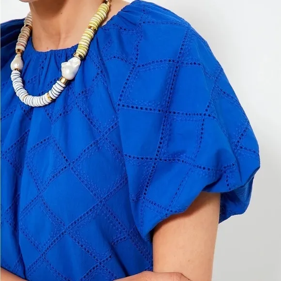 Tuckernuk Hyacinth House Royal Blue Eyelet Dress
