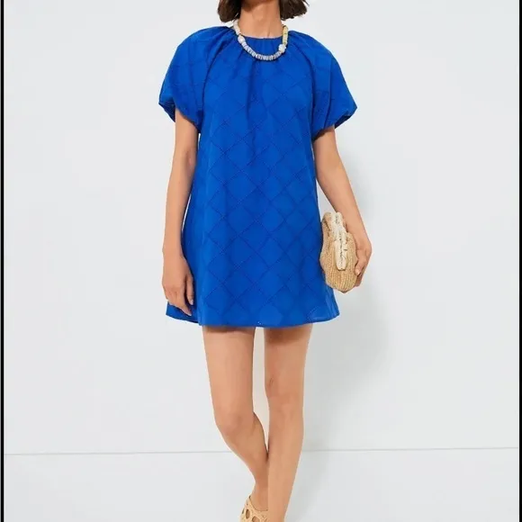 Tuckernuk Hyacinth House Royal Blue Eyelet Dress