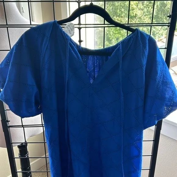 Tuckernuk Hyacinth House Royal Blue Eyelet Dress