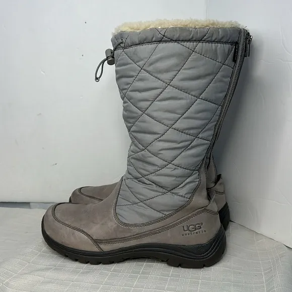 UGG Australia Womens Snowpeak Gray Shearling Waterproof 5739 W Winter