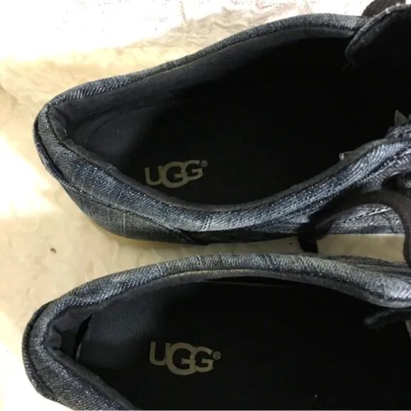 UGG Bueller Washed Denim Sneakers Size 11