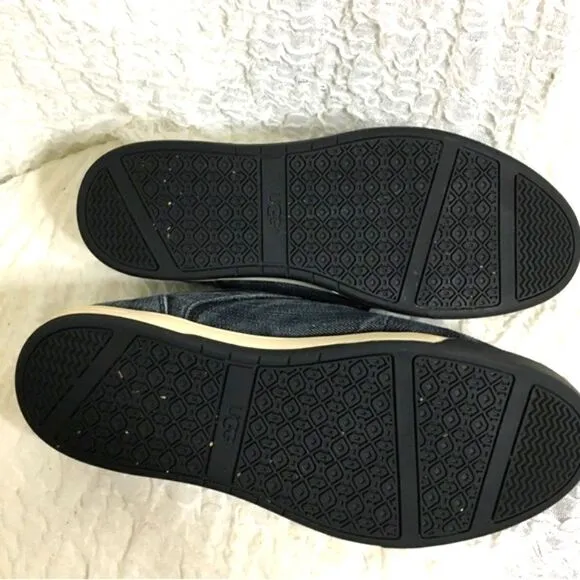 UGG Bueller Washed Denim Sneakers Size 11