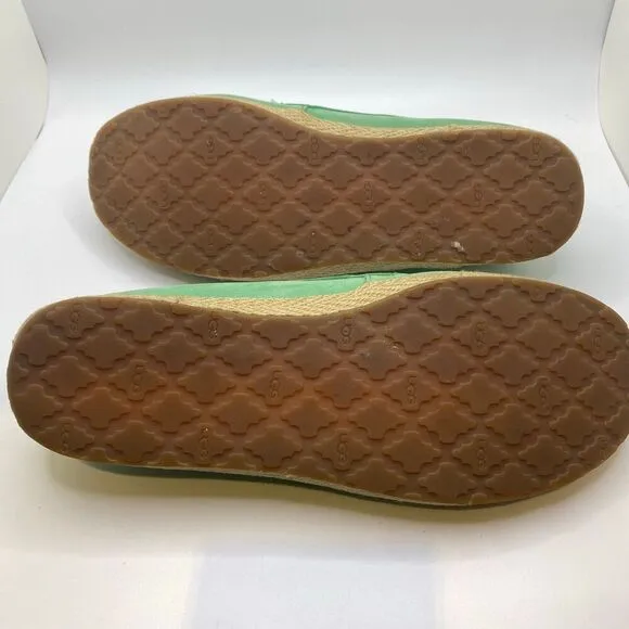 UGG Loafers With Yarn Around Sides &amp; Tie On Top Fur Along Back Of Heel Size 8