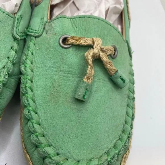 UGG Loafers With Yarn Around Sides &amp; Tie On Top Fur Along Back Of Heel Size 8