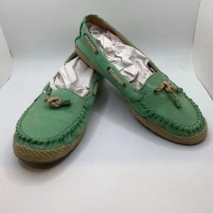 UGG Loafers With Yarn Around Sides &amp; Tie On Top Fur Along Back Of Heel Size 8