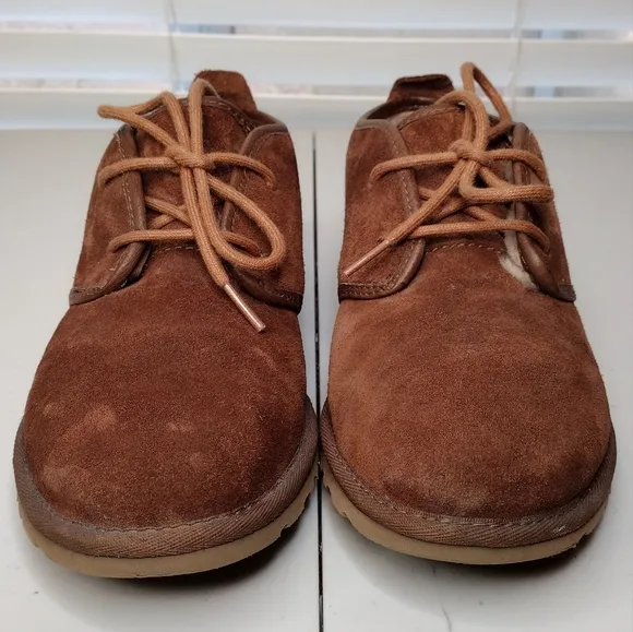 UGG Maksim Men's Brown Suede Minimalist Business Casual Lace Up Chukka Boots Sz7