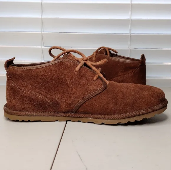 UGG Maksim Men's Brown Suede Minimalist Business Casual Lace Up Chukka Boots Sz7