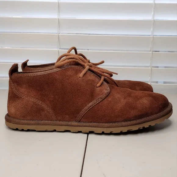 UGG Maksim Men's Brown Suede Minimalist Business Casual Lace Up Chukka Boots Sz7