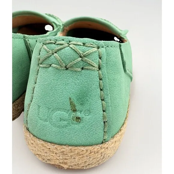Ugg Marrah Suede Teal Moccasins Women's Size 9