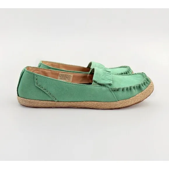 Ugg Marrah Suede Teal Moccasins Women's Size 9