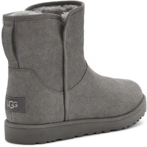 UGG Women's Cory II Genuine shearling Lined Boots in Charcoal Grey Sz 12