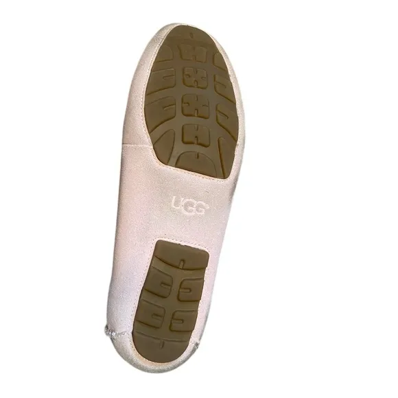 UGG Women's Pink Suede Loafers With Cutouts Size 9