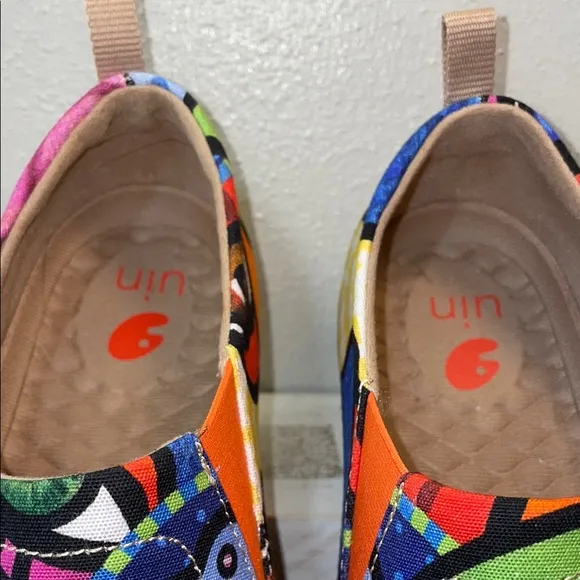 UIN Floral Artistic Art to wear Slip On Fairy Butterfly Shoe Sz 7.5 Garden Bees