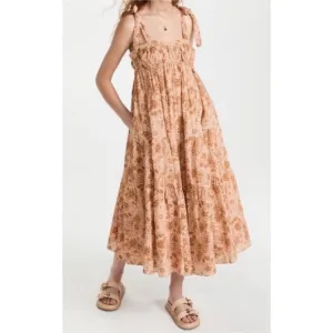 ULLA JOHNSON Cordelia Dress in Meadow Sz 16