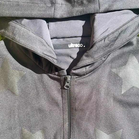 Ultracor Flux Knockout Vest W/ Stars Athleisure Full Zip Muscle Tank Top Hoodie