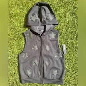 Ultracor Flux Knockout Vest W/ Stars Athleisure Full Zip Muscle Tank Top Hoodie
