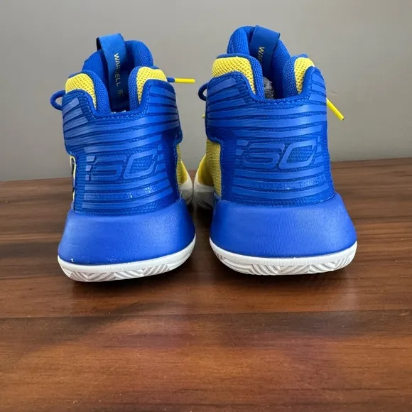 Under Armour Stephan Curry Yellow and Blue Sneakers kids 13K