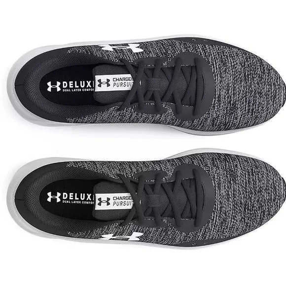 Under Armour UA CHARGED PURSUIT 3 TWIST Men's Size 12 Grey/Black Sneakers