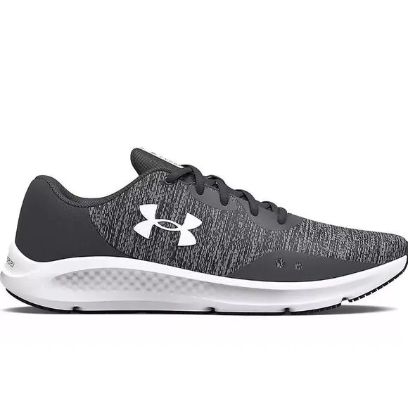 Under Armour UA CHARGED PURSUIT 3 TWIST Men's Size 12 Grey/Black Sneakers