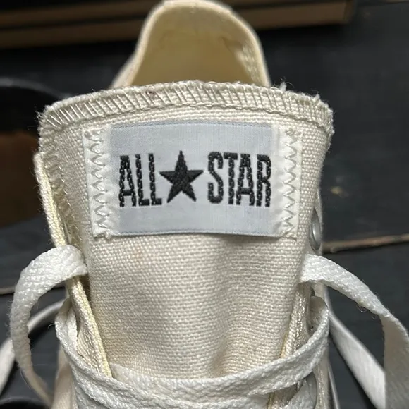 Unisex Converse ALL STAR Ox Egret/White/Black Low-Top Sneakers