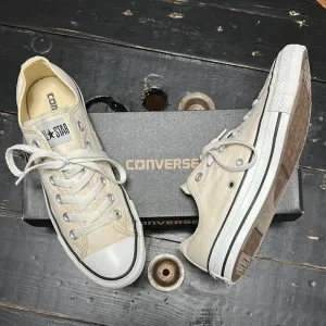 Unisex Converse ALL STAR Ox Egret/White/Black Low-Top Sneakers