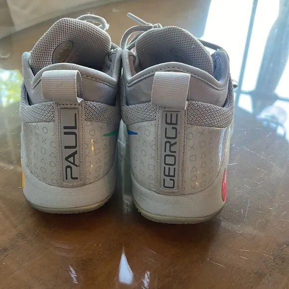 Used Nike PlayStation sneakers (Paul George) tongue lights up/ limited edition