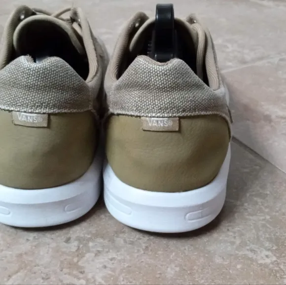 Vans Khaki Canvas Sneakers W12/ M10.5